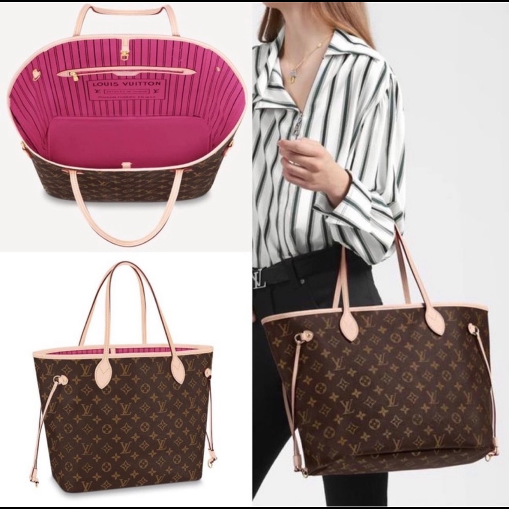 2021 NEW Louis Vuitton Neverfull MM Monogram Pouch
